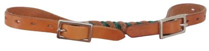 Rafter T Curb Strap w/ Turquoise Plait