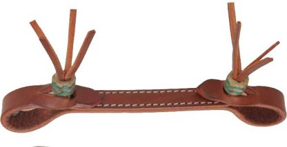 Rafter T Curb Strap w/ Rawhide Knotting