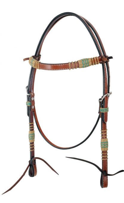 Rafter T Browband Headstall w/ Rawhide Knotting