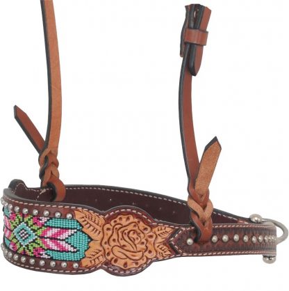 Rafter T Noseband w/ Beaded Inlay