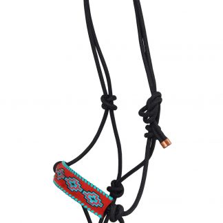 Rafter T Rope Halter w/ Embroidered Aztec