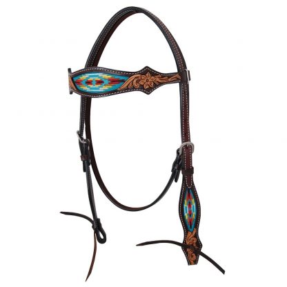 Oxbow Navajo Embroidered Browband Headstall
