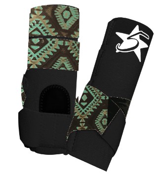 5 Star Patriot Sport Support Boot with Aztec Accent Leather - Rear
