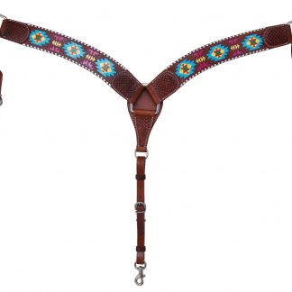 Rafter T Breast Collar w/ Painted Aztec